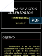 Micro Prueba de Ácido SulfhÍdrico