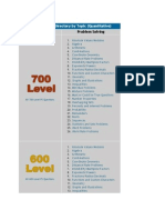 GMAT Question Directory by Topic Problem Solving