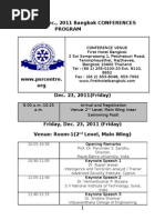 Printable Final Program ISEM-PSRC Conference Bangkok Dec - 23-24, 2011 Updated On 117-12-2011