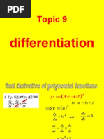 Add Maths Differentiation