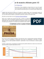 Aprenda A Estudar de Maneira Eficiente Parte 1