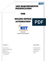 Software Requirements Specification FOR Online Office Automation