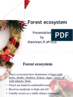 Forest Ecosystem: Presentation by Jhansirani.R AP/ECE