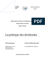 Politiques de Dividendes