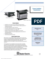 Features: Power Isolation Transformers