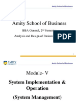 Module - V (System Implementation & Operation (System Management) ) Temp