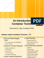 An Introduction of Container Terminal (Tinjauan Umum Terminal Petikemas)