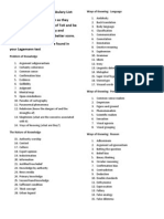 Theory of Knowledge Vocabulary