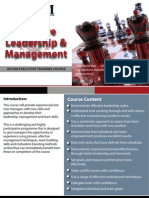 Effective Leadership & Management: Course Content