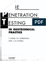 Cone Penetration Testing in Geotechnical Practice