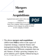 Mergers and Acquisition