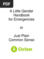 A Little Gender Handbook For Emergencies or Just Plain Common Sense