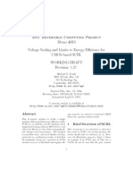 Memo #M3 Voltage Scaling and Limits To Energy Eciency For CMOS-based SCRL Working Draft Revision: 1.27