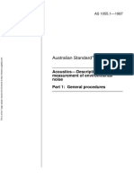 As 1055.1-1997 Acoustics - Description and Measurement of Environmental Noise General Procedures