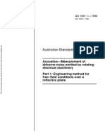 As 1081.1-1990 Acoustics - Measurement of Airborne Noise Emitted by Rotating Electrical Machinery Engineering