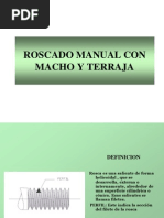 Roscado Manual Con Macho y Terraja