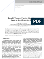 Parallel Theorem Proving Algorithm Based On Semi-Extension Rule