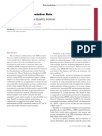 Use of Fresh Blood For Quality Control: Erythrocyte Sedimentation Rate