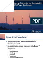 Integrating Environmental, Engineering and Constructability Considerations in Wind Power Development