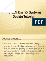 ME 415 Energy Systems Design Tutorial