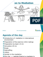 Introduction To Mediation: Titre de La Présentation