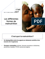 Comp Rend Re La Malnutrition