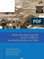 Hacia Una Mejor Gestión de Los Conflictos Socioambientales