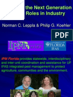 Preparing The Next Generation For IPM Roles in Industry: Norman C. Leppla & Philip G. Koehler