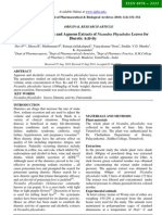 Evaluation of Alcoholic and Aqueous Extracts of Nicandra Physalodes Leaves For Diuretic Activity