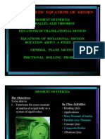 Planar Kinetic Equations of Motion: Moment of Inertia Parallel-Axis Theorem