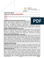 Financial Management: Subject Code: IMT-59