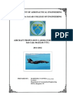 Propulsion Laboraory Manual DSCE 06AEL68