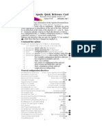 Apache Quick Reference Card: Command Line Options