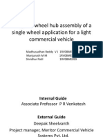 Design of Wheel Hub - 2nd Review