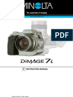 Manual Minolta Dimage 7i