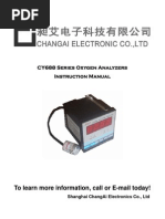 Anexo CY688 Series Oxygen Analyzer Instruction Manual