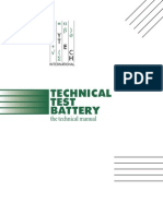 Technical Test Battery Manual