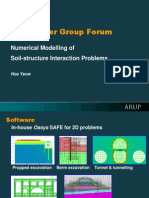 Numerical Modelling of Soil Structure Interaction Problem