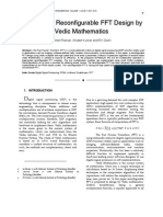 High Speed Reconfigurable FFT Design by Vedic Mathematics: Ashish Raman, Anvesh Kumar and R.K.Sarin