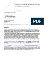 TDI Injection Pump Seal Replacement Instructions