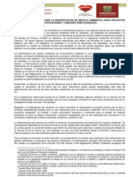 Instructivo para Elaborar La M I A para Proyectos de Fraccionamientos Lotificaciones y Unidades Habitacionales