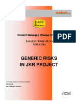 Generic Risks in JKR Project Ver 1.0 Rev 28 Mei 08