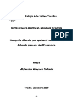 Enfermedades Geneticas Sindrome de Down - Alejandra Vasquez Saldana P4B