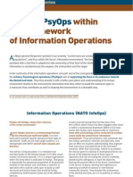 Military Psyops: Within The Framework of Information Operations