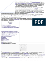 Acoustics Is The Interdisciplinary Science That Deals With The Study of All