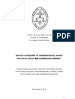 Tesis Proyecto Integral de Dinamización Del Museo Paleontológico "Elba Aranda de Sarango".