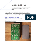 Boss DS-2 Diablo Mod: Step 1 - Opening Up The Pedal