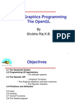 Unit 2: Graphics Programming The Opengl: by Shubha Raj K.B