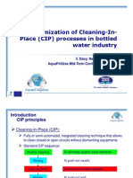 Optimization of Cleaning-In-Place Processes in Bottled Water in