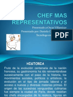 Cocineros y Chef Mas Representativos (Presentacion Power Point)